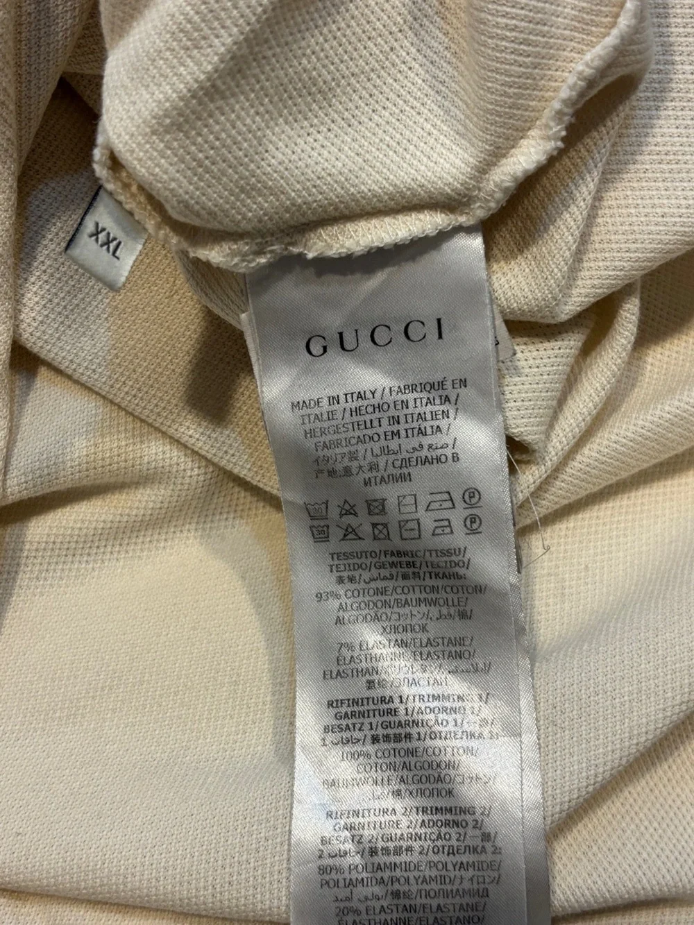 Gucci GG Nylon Logo Tape Polo Shirt